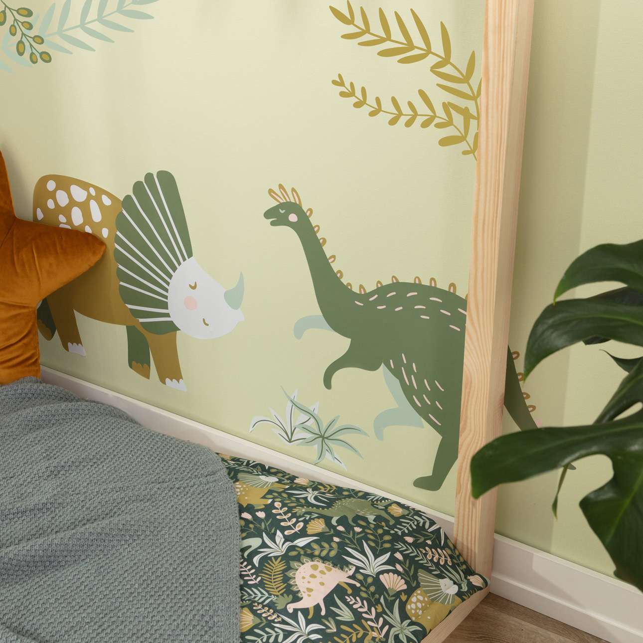 Erstaunliches Dino-Land-Aufkleber-Set - 130 x 100 cm