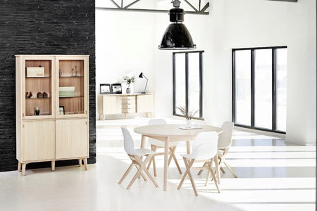 SORØ 120 Round Extending Table, Ø 130/230CM, CASØ- D40Studio