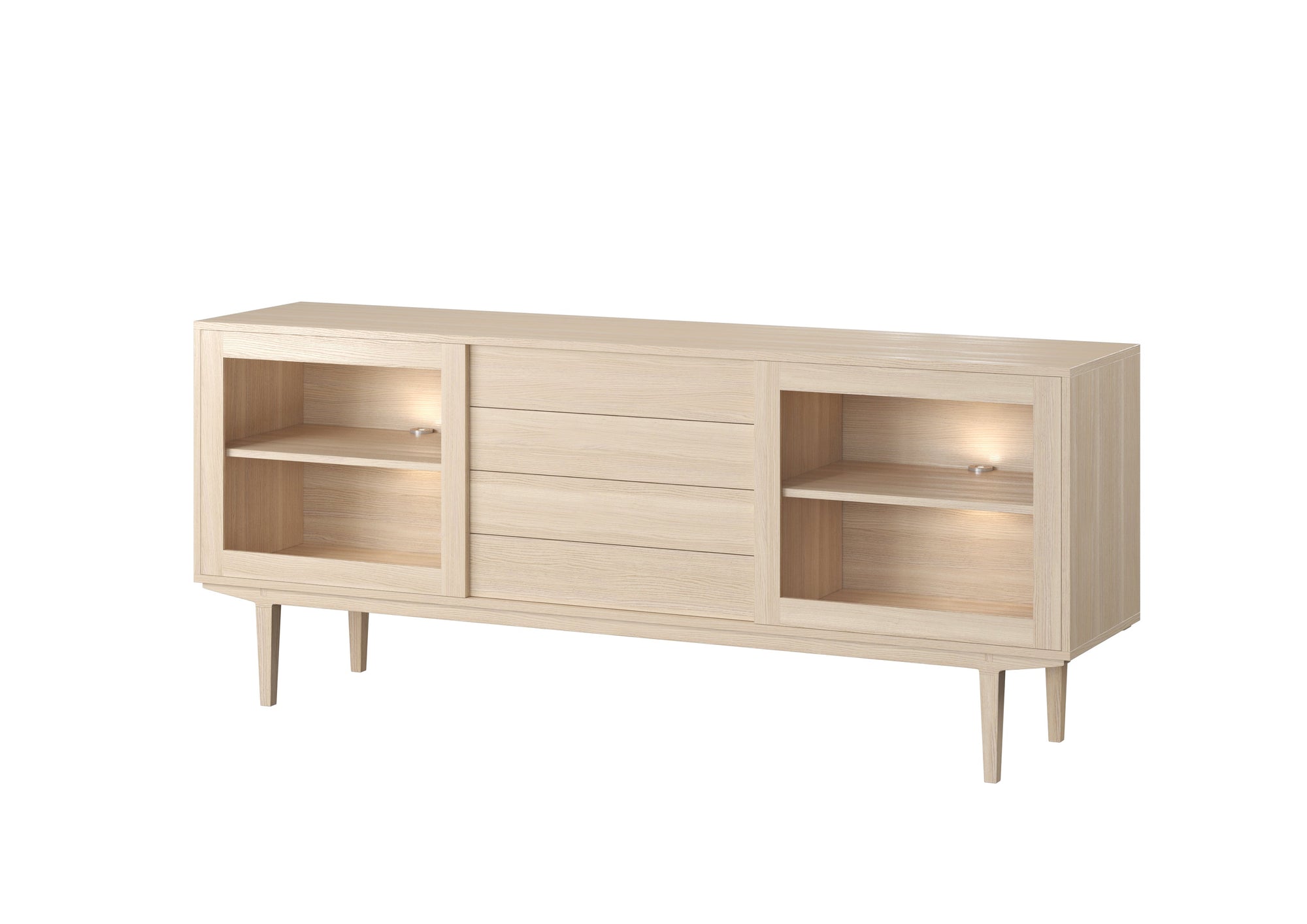 CASØ 901 Sideboard with Glass Doors 194CM