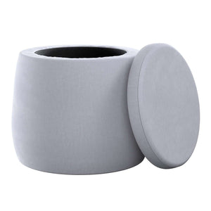 Candy Jar Pouf - Grey