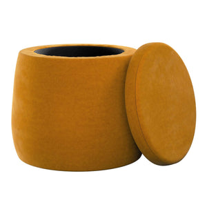 Candy Jar Pouf - Mustard