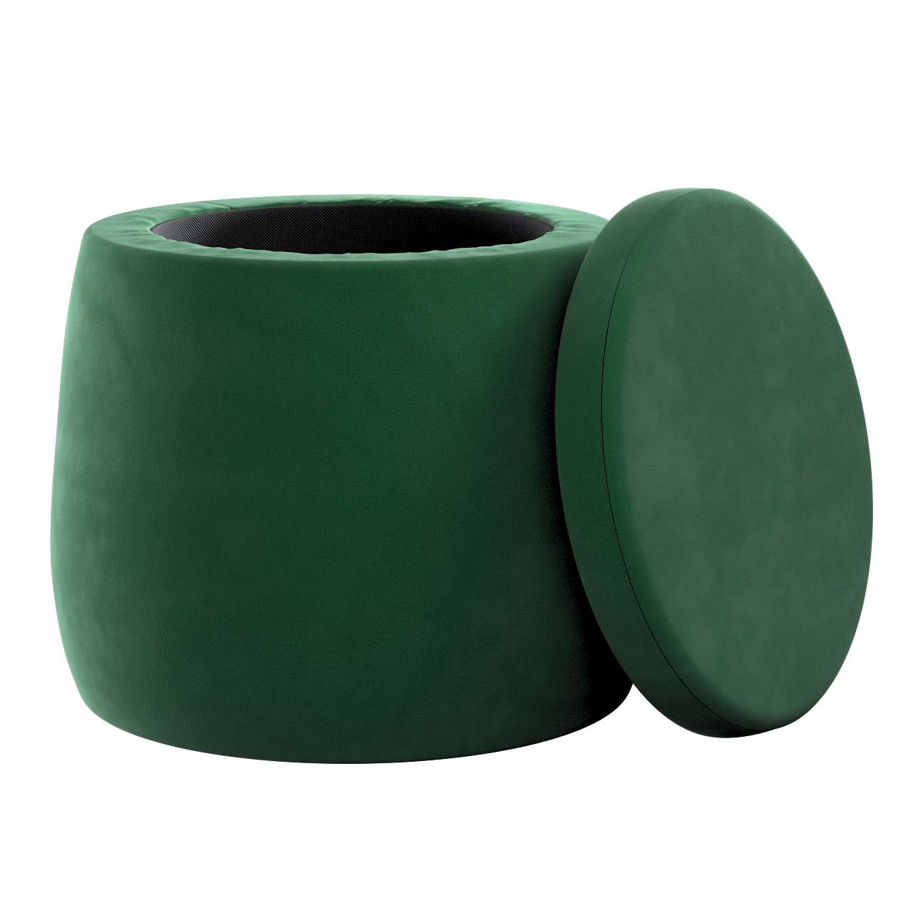 Candy Jar Hocker - ø40 - Posh Velvet - Waldgrün