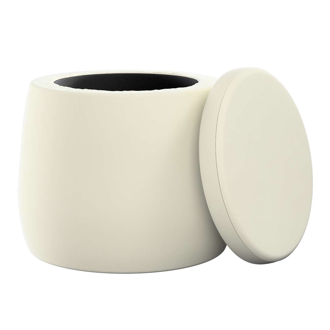 Candy Jar Pouf - Creamy White