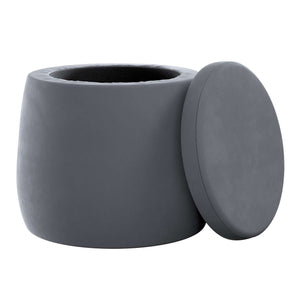 Candy Jar Pouf - Graphite Grey