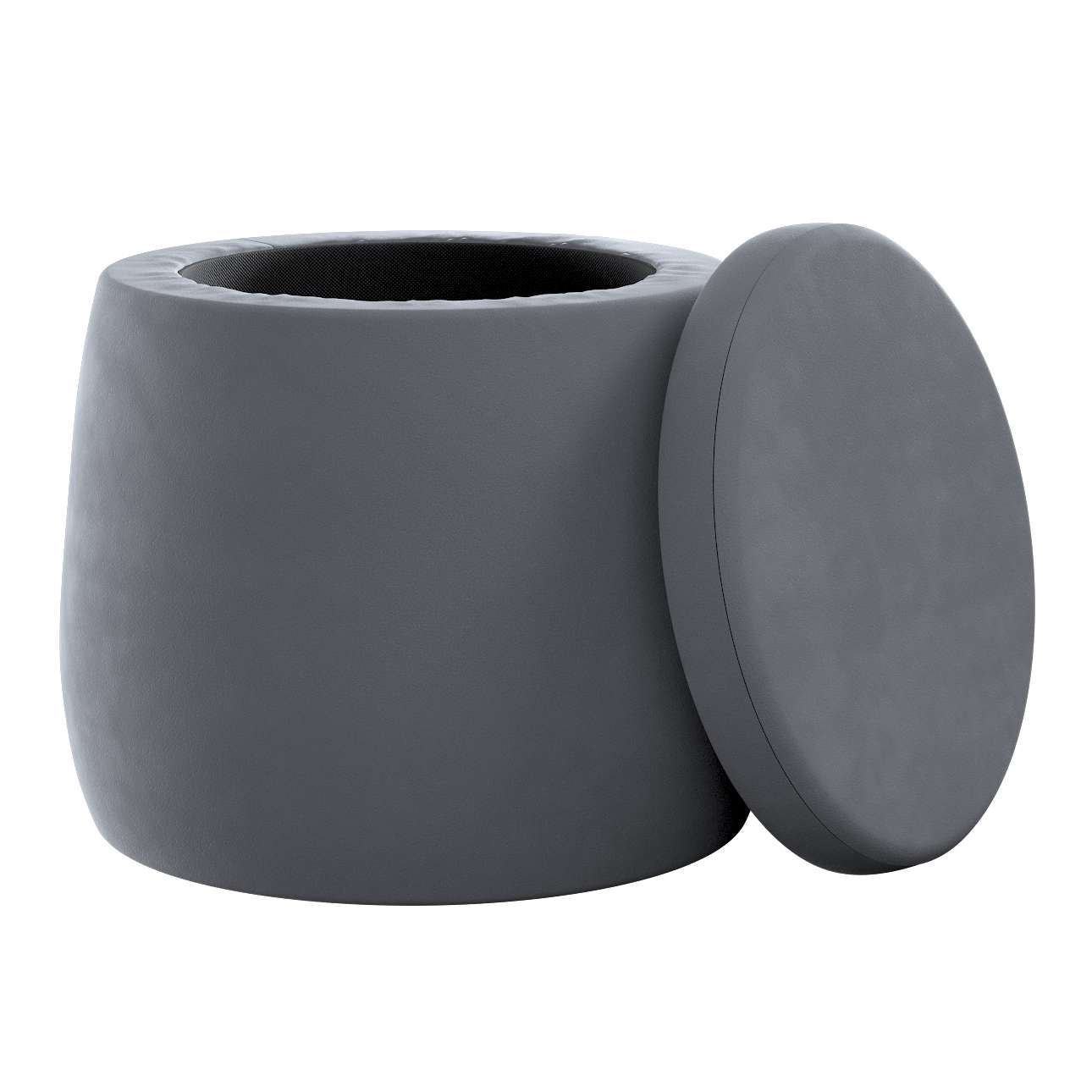 Candy Jar Pouf - Graphite Grey