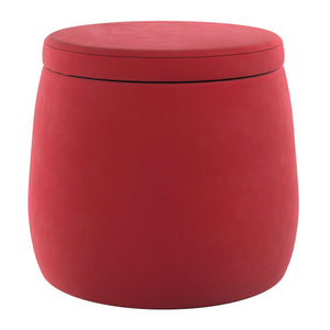 Candy Jar Pouf - Cherry Red
