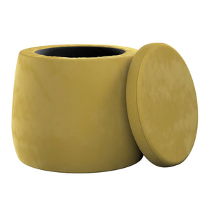 Candy Jar Pouf - Olive Green