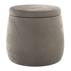 Candy Jar Pouf - Grey/Beige