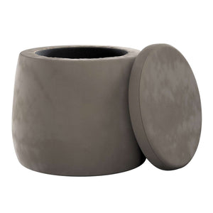 Candy Jar Pouf - Grey/Beige