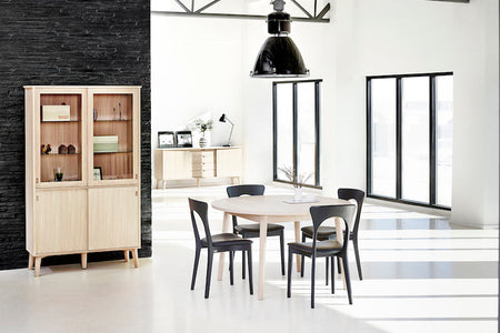 SORØ 120 Round Extending Table, Ø 130/230CM, CASØ- D40Studio