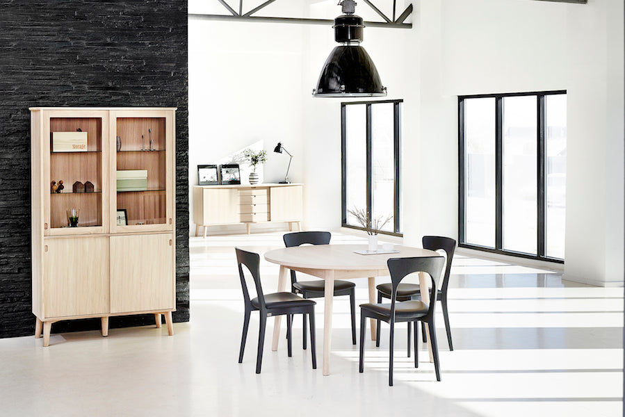 SORØ 120 Round Extending Table, Ø 130/230CM, CASØ- D40Studio