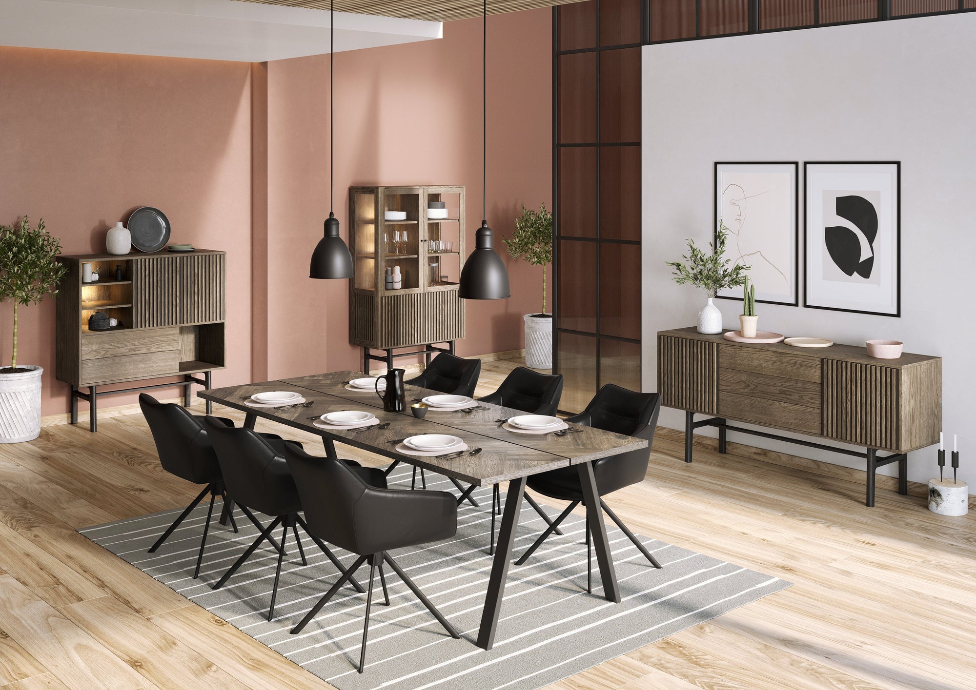 CASØ 230 Sideboard with Slat Doors 180CM