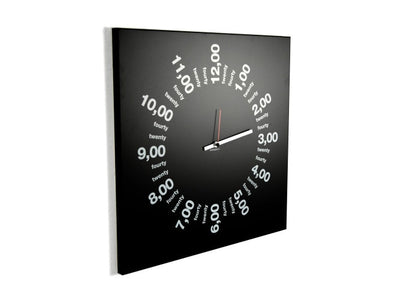 ONLY HOURS Wall Clock 50 CM, dESIGNoBJECT- D40Studio