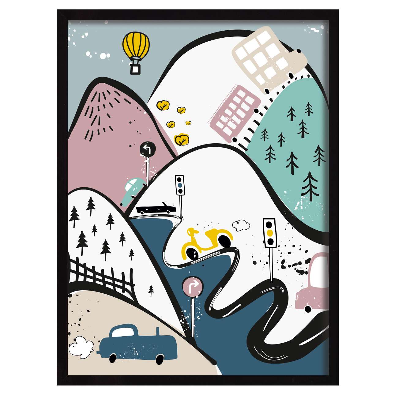 Bunter Verkehr I 30x40cm