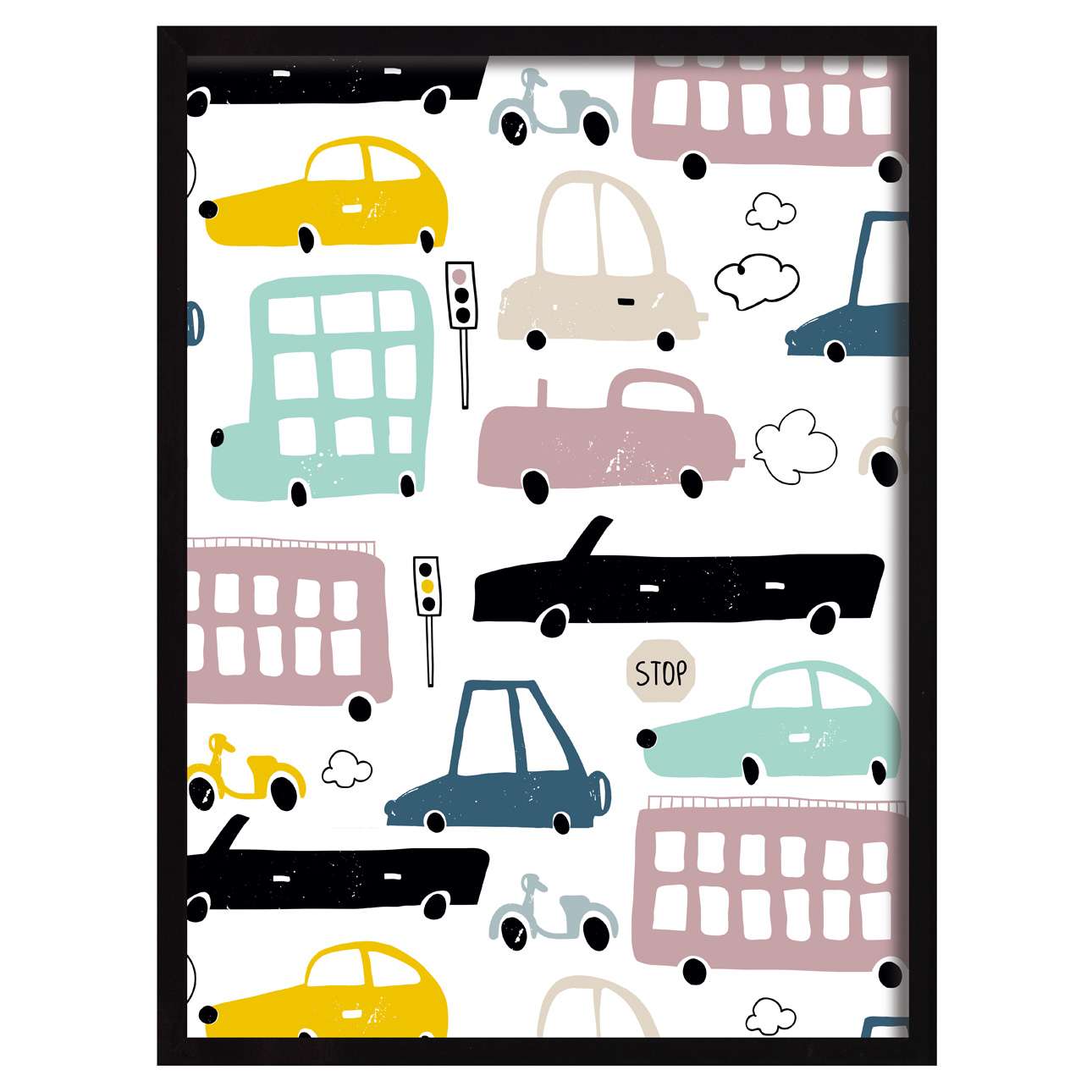 Buntes Trafic II 30x40cm