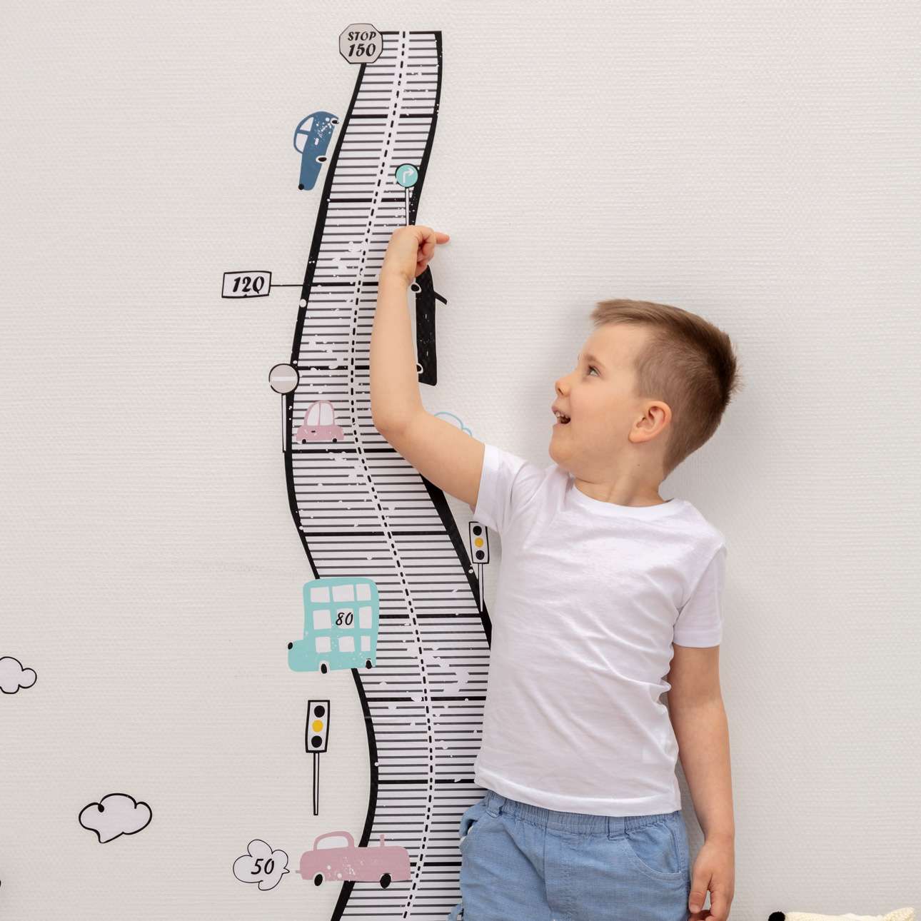 Buntes Verkehrsaufkleber-Set - 152x100 cm