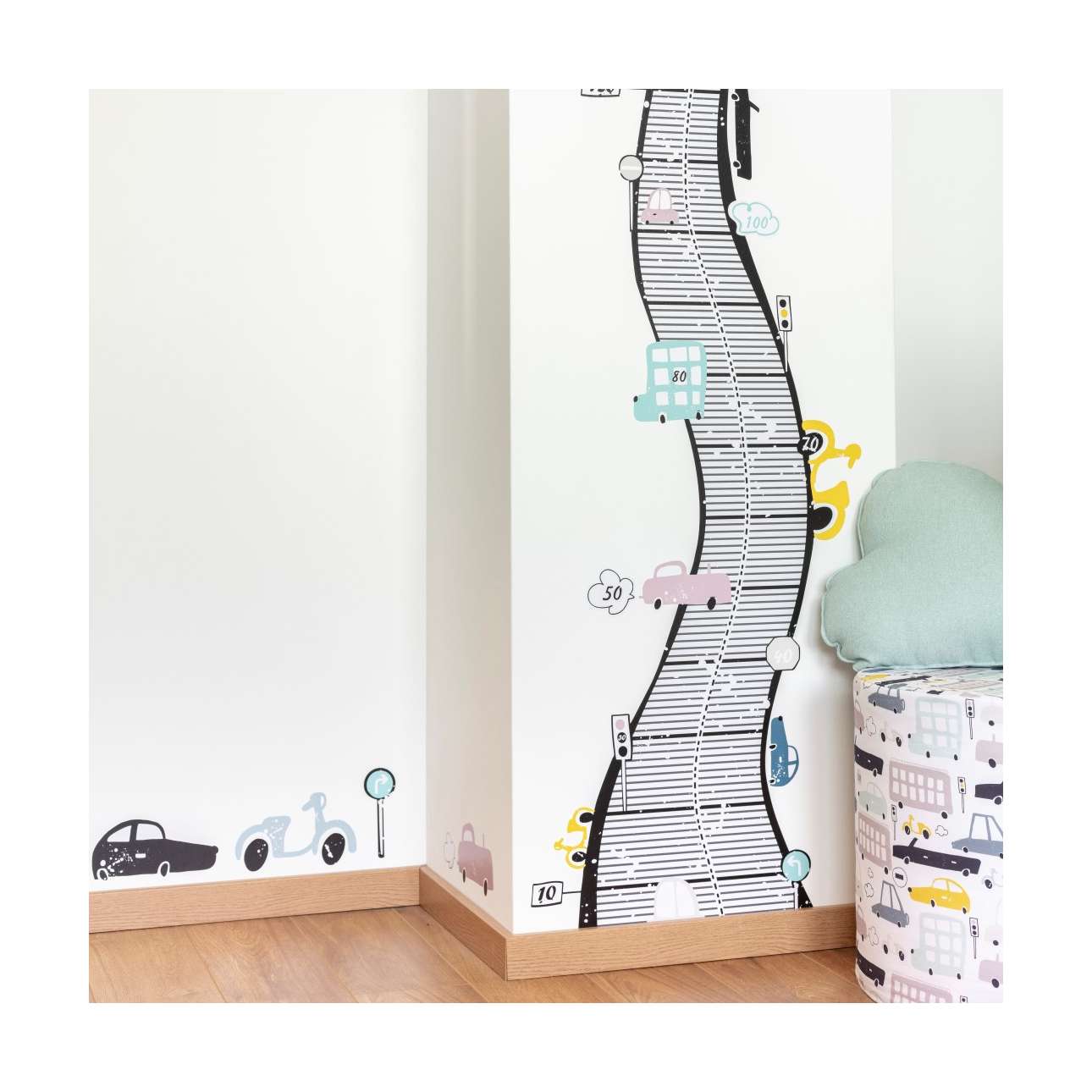 Buntes Verkehrsaufkleber-Set - 152x100 cm