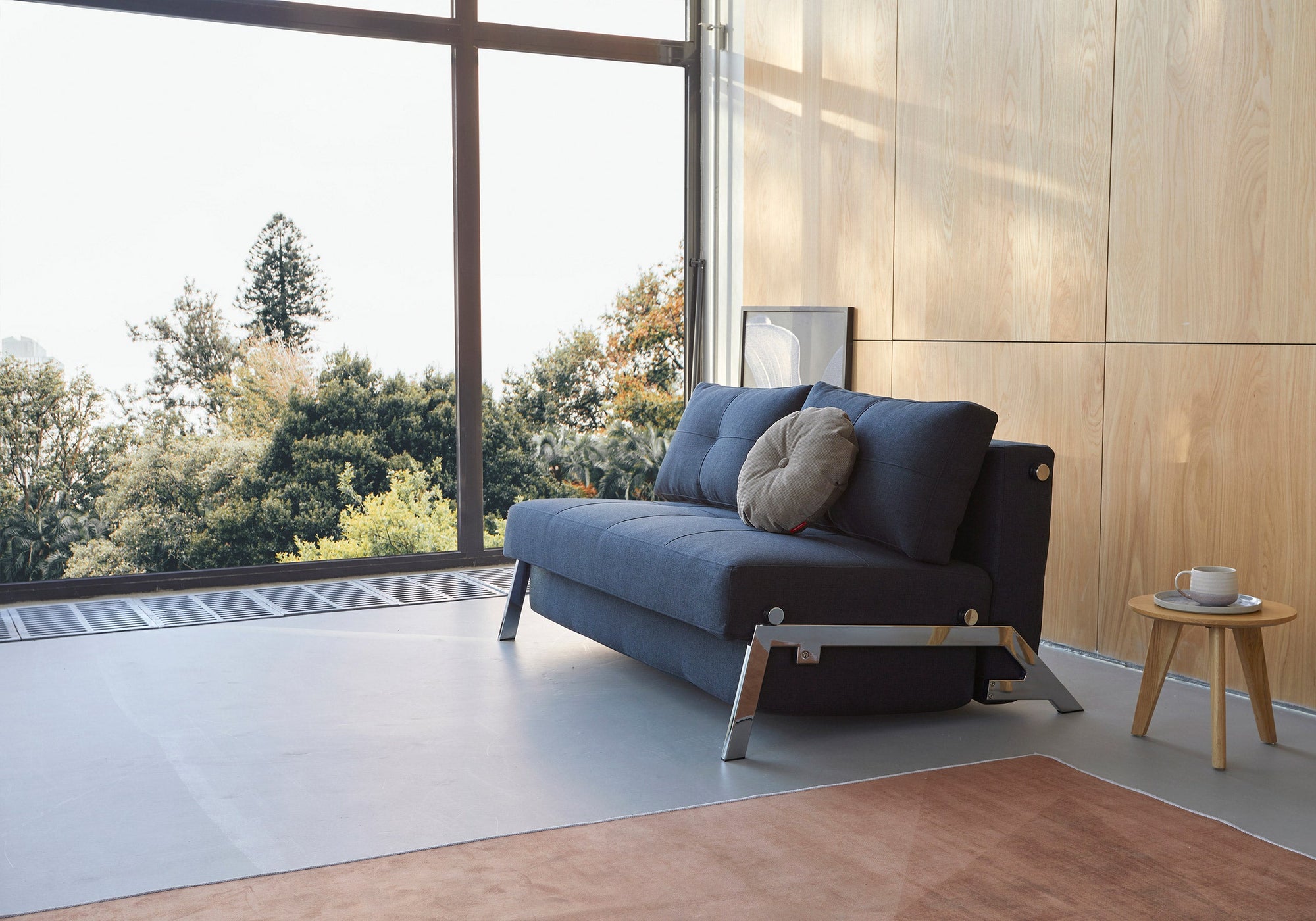 Innovation Living CUBED Chrome Sofabed 140CM