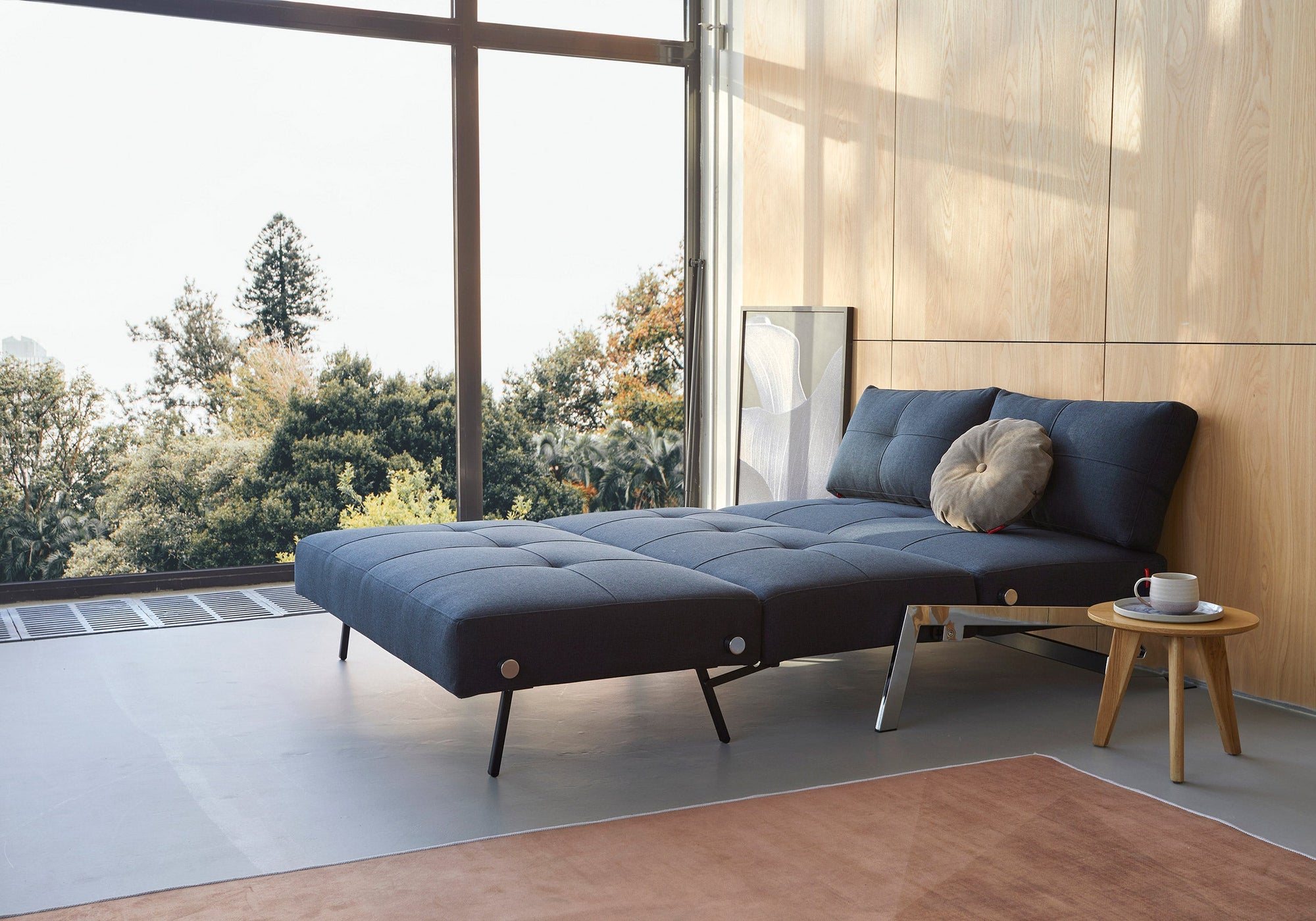 Innovation Living CUBED Chrome Sofabed 140CM