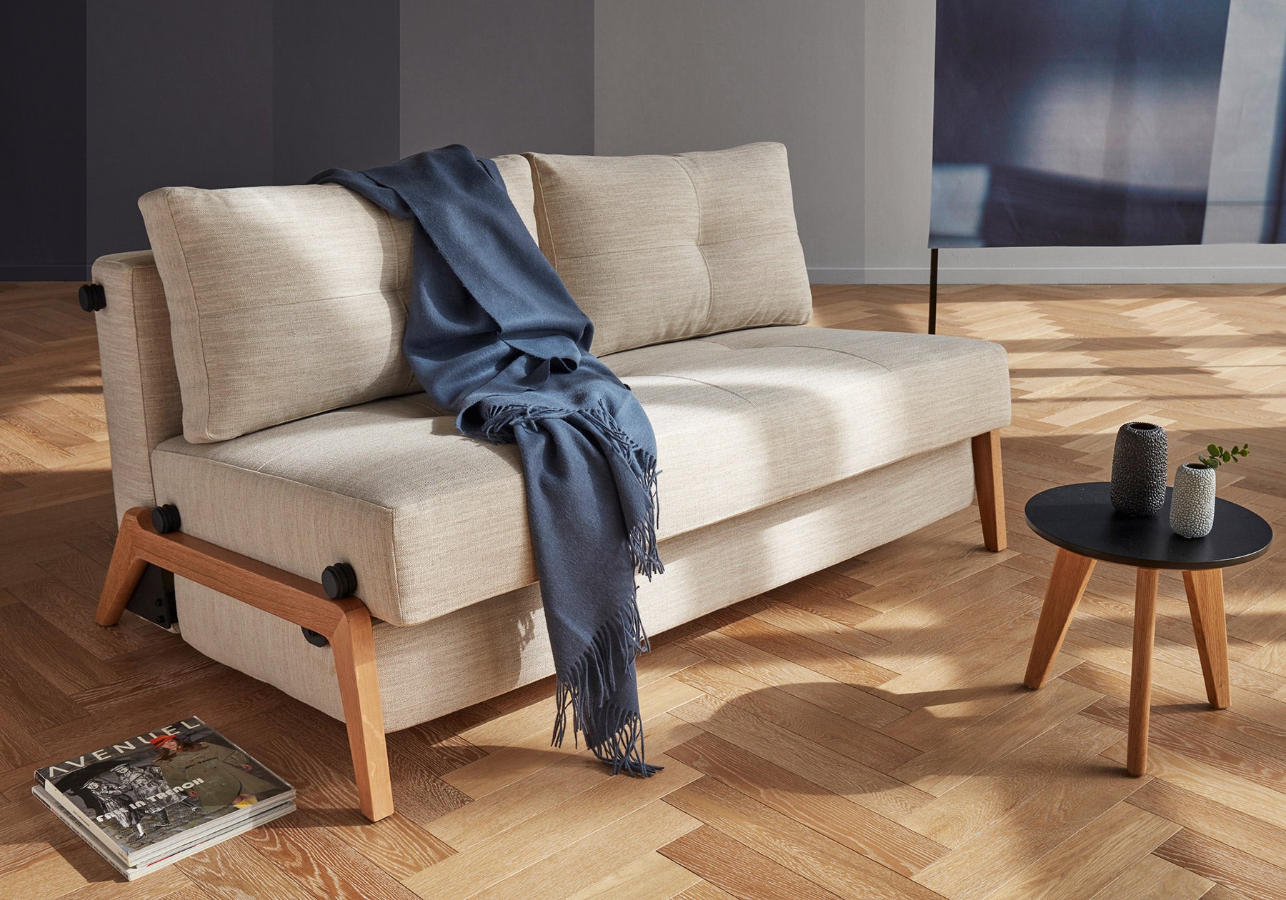 Innovation Living CUBED Oak Sofabed 160CM