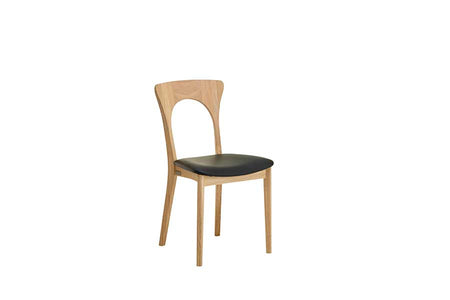 PETER Black Leather Set of 2 Chairs, CASØ- D40Studio