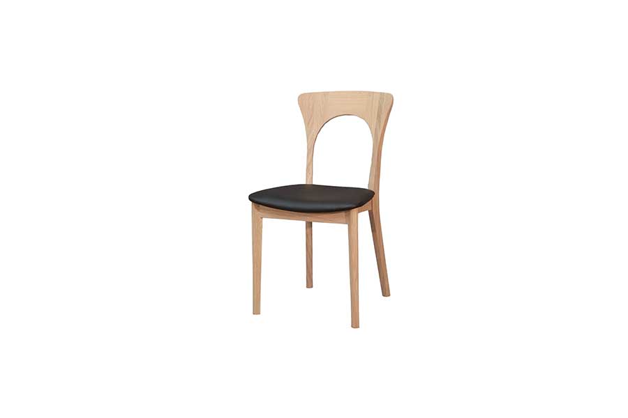 PETER Black Leather Set of 2 Chairs, CASØ- D40Studio