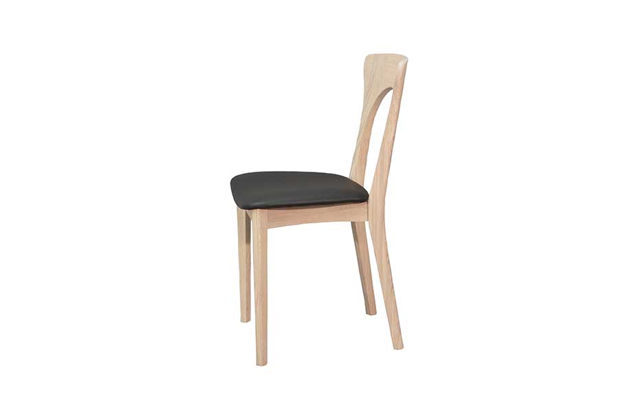 PETER Black Leather Set of 2 Chairs, CASØ- D40Studio