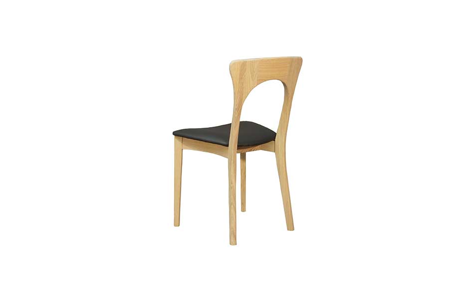 PETER Black Leather Set of 2 Chairs, CASØ- D40Studio