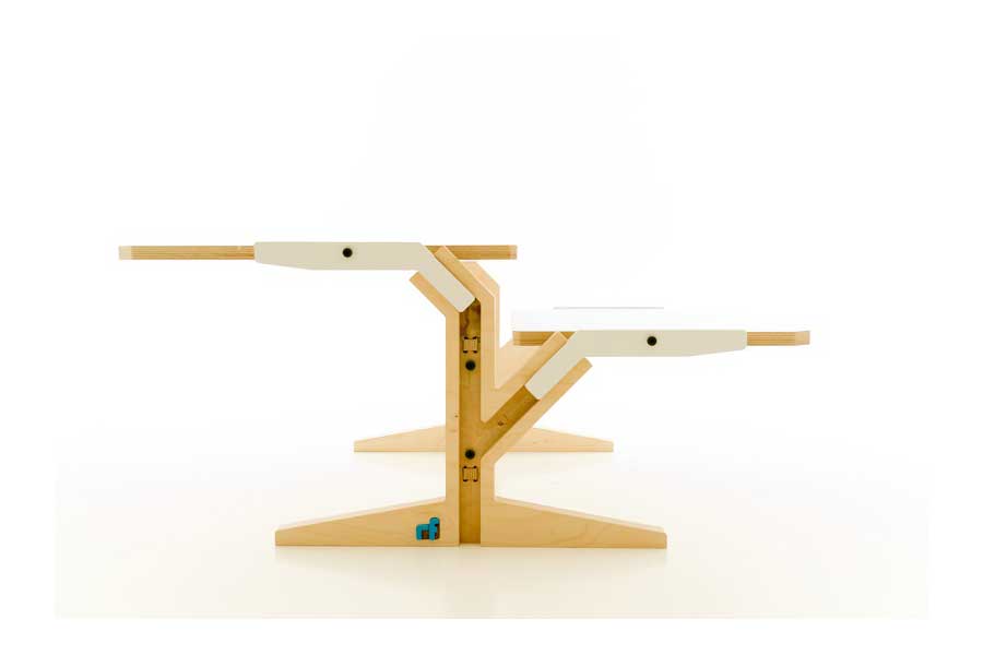 VEGETALE COFFEE TABLE - DOUBLE HORIZONTAL TABLET, rform- D40Studio