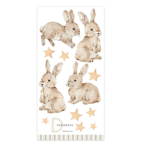 Rabbits stars Wall stickers