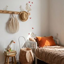 Ducklings hearts red Wall stickers