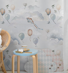 Balloons Fairytale Wallpaper
