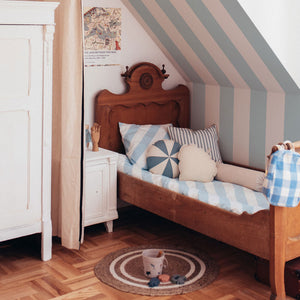 Portofino Stripes Blue Wallpaper
