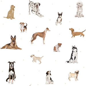 Dogs are The Best White Wallpaper