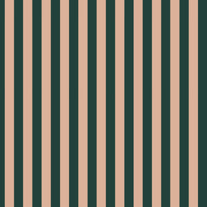 Wide stripes royal green and pink Wallpaper