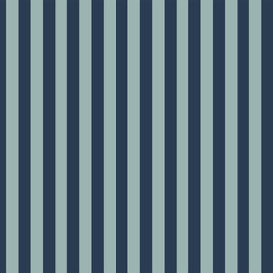 Wide stripes 2 shades of blue Wallpaper