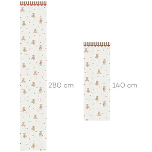 Teddy bears with ornament Wallpaper