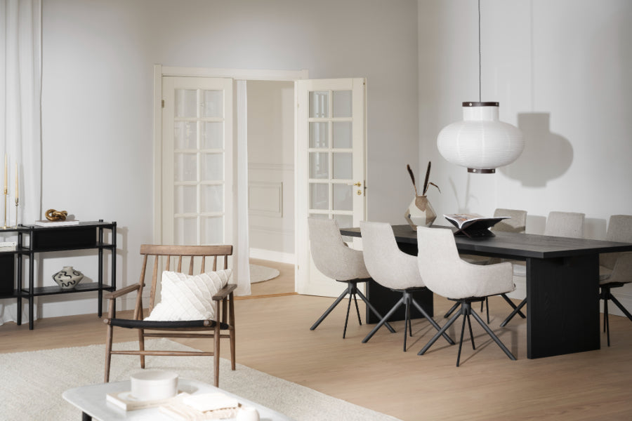 LOWELL Set mit 2 grauen Drehsesseln