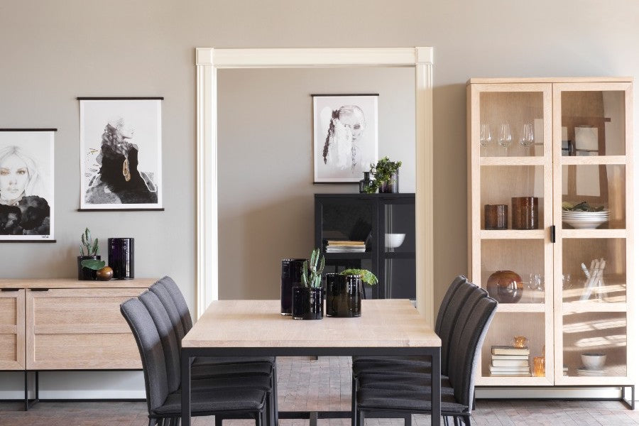 Rowico EVERETT HIGH Glass Cabinet