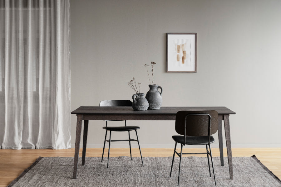 FILIPPA Esstisch aus dunkler Eiche 180CM/230CM/280CM