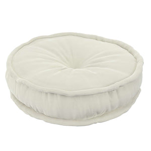 French Pouf - Creamy White