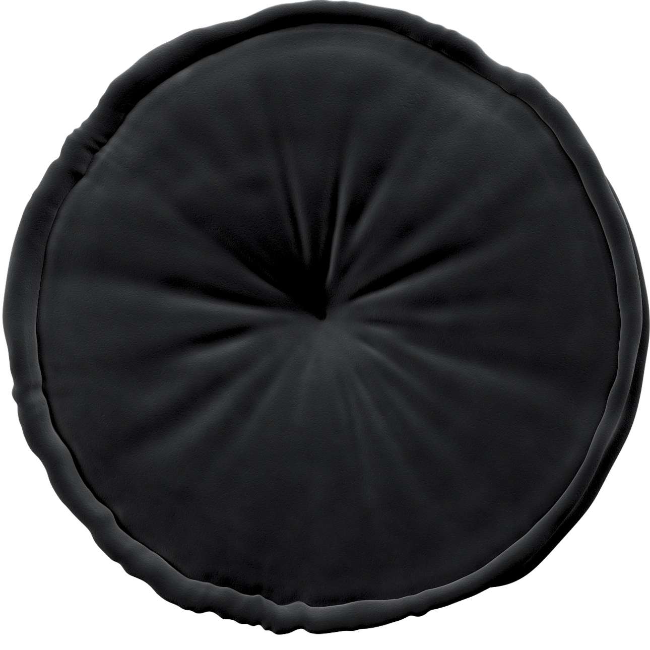 Französischer Hocker 50x13cm - Posh Velvet - schwarz