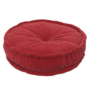 French Pouf - Cherry Red