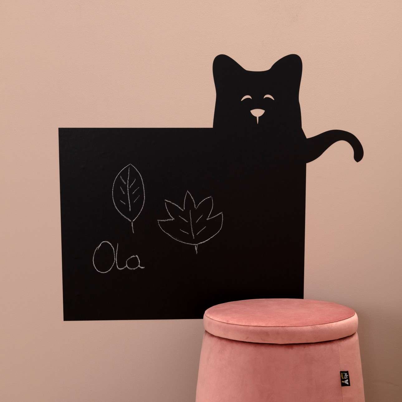 Funny Band Cat Tafelaufkleber - 75x86 cm