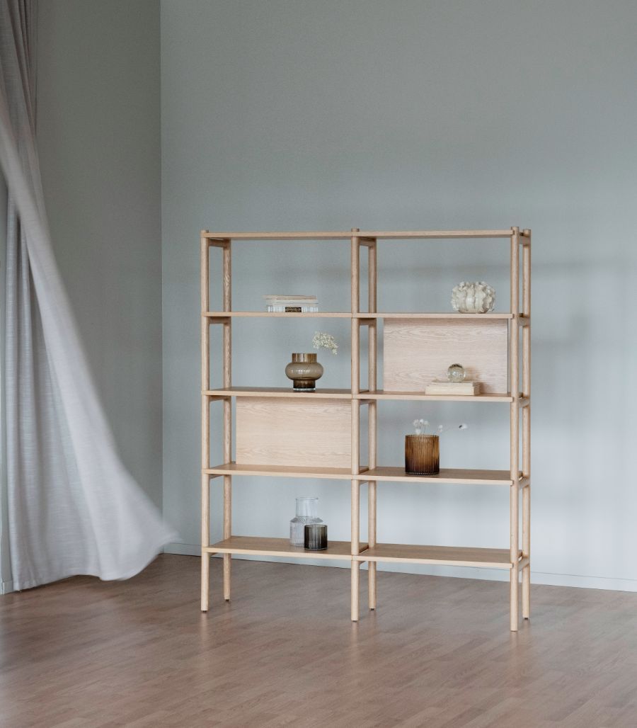 HOLTON Eiche Bücherregal 140 CM - Outlet