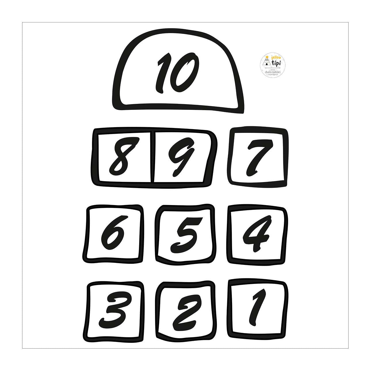 Hopscotch Floor Sticker - 70x110cm