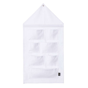 HOUSE SHAPED Organizer Cotton White