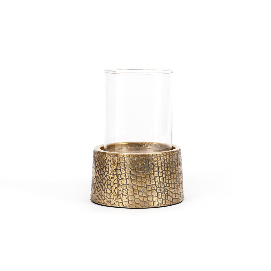 CROCO Kerzenhalter mit Glas