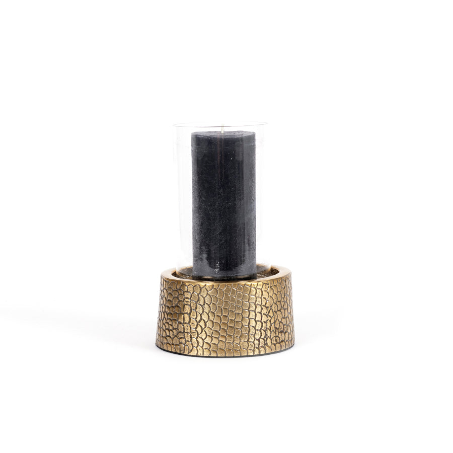 CROCO Kerzenhalter mit Glas