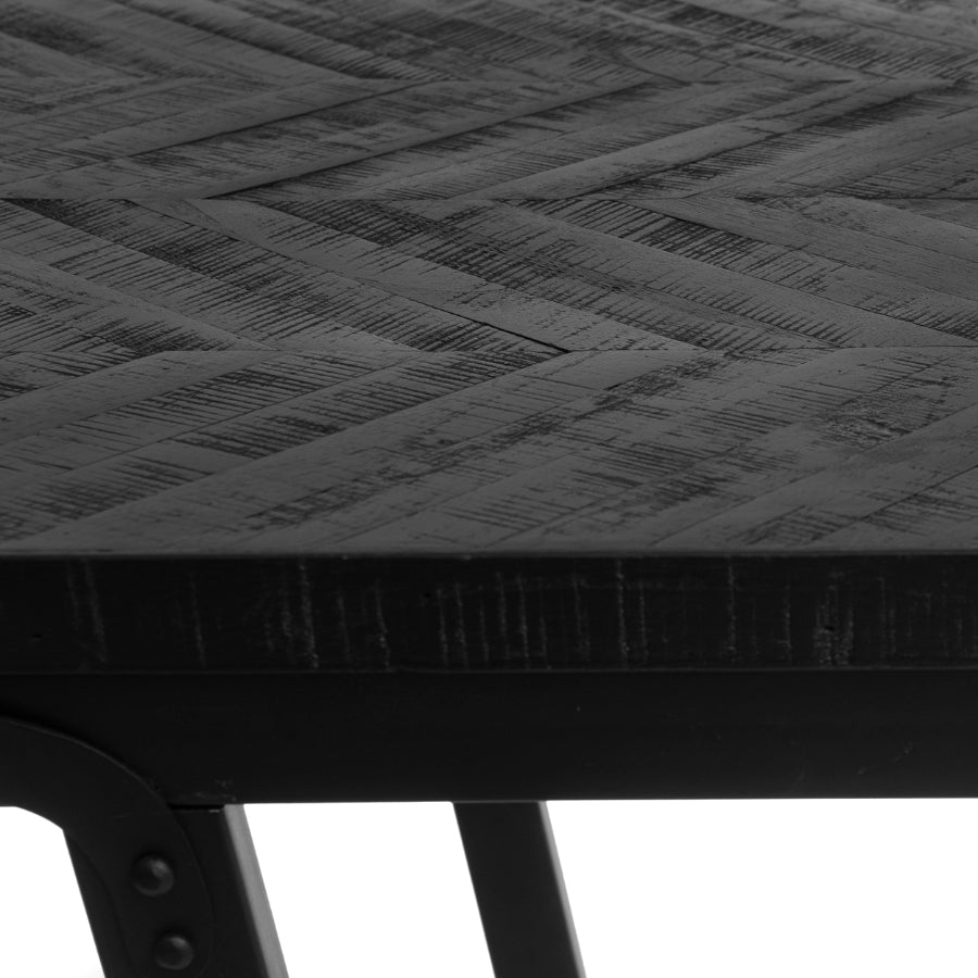 HERRINGBONE Bartisch - Schwarz 140 CM